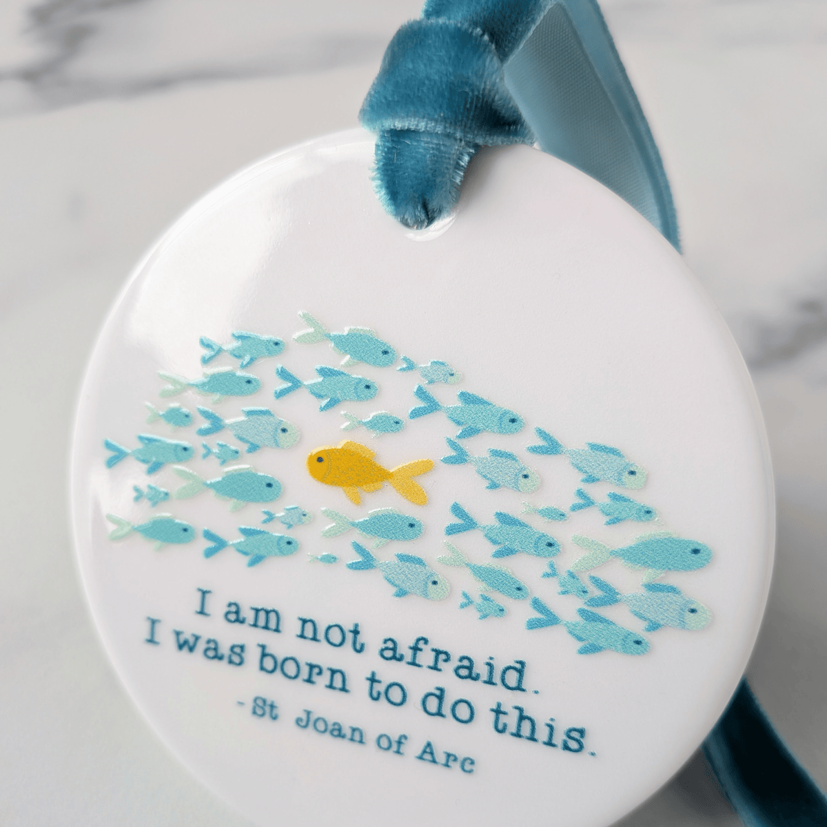 St Joan of Arc Ceramic Ornament — I Was Born For This - Firefly Wishes