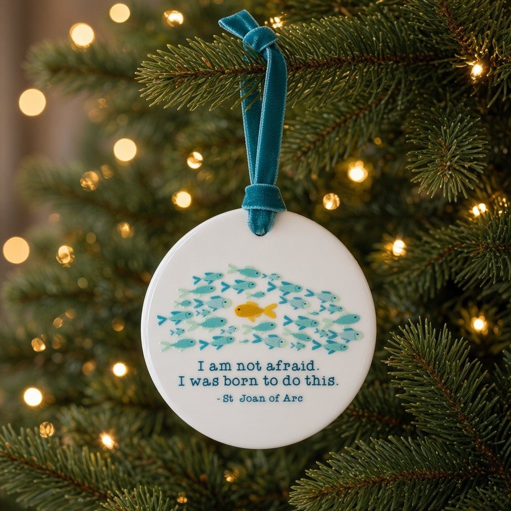 St Joan of Arc Ceramic Ornament — I Was Born For This - Firefly Wishes