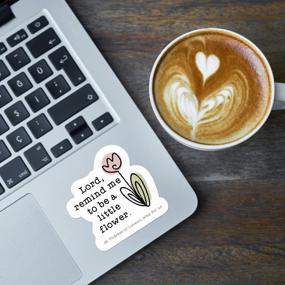 St. Thérèse of Lisieux Catholic Vinyl Waterproof Sticker