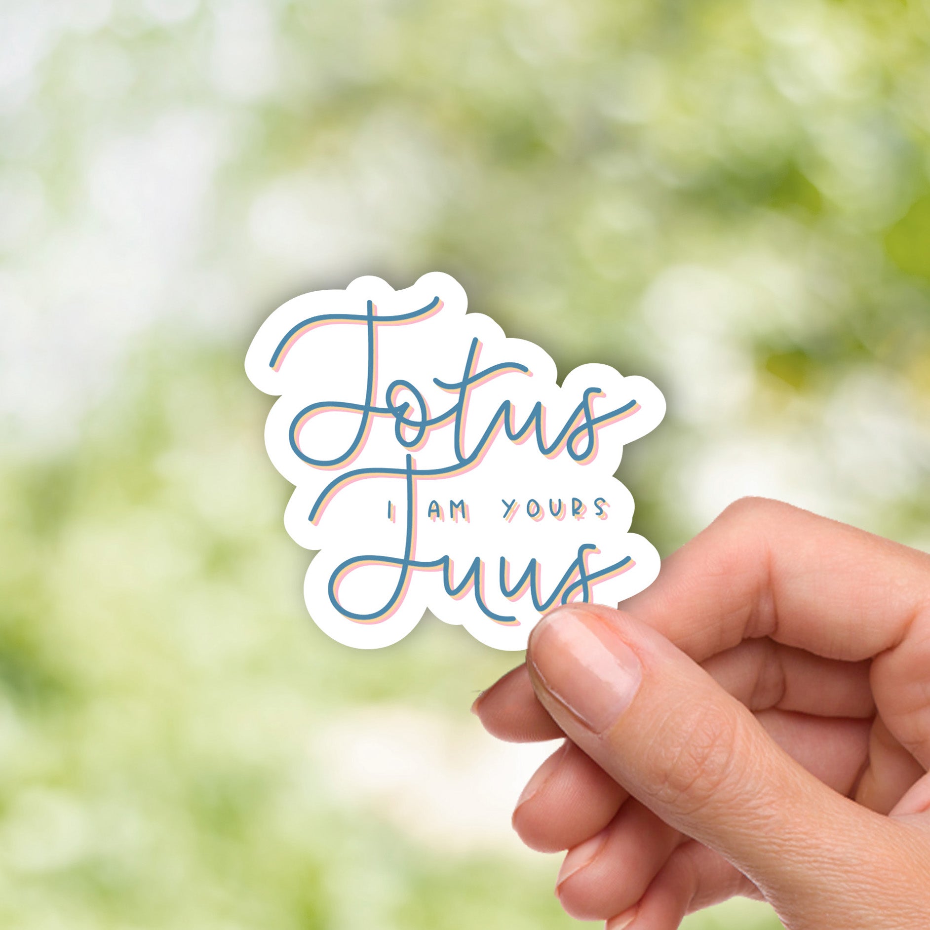 Totus Tuus Catholic Sticker – St. Pope John Paul II Motto & Marian Devotion