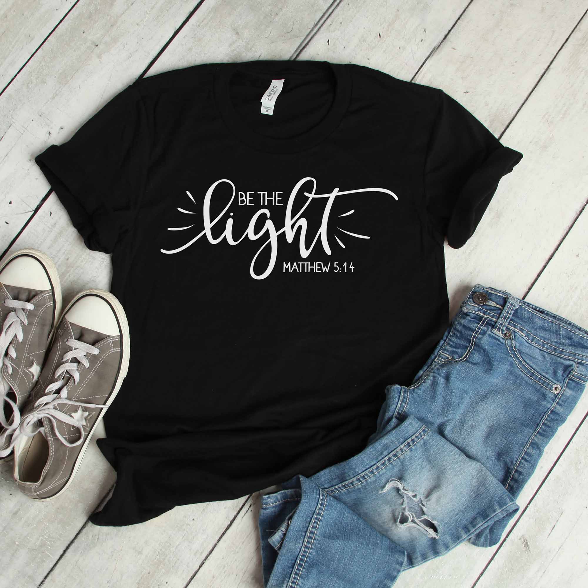Be the Light T-Shirt - Matthew 5:14