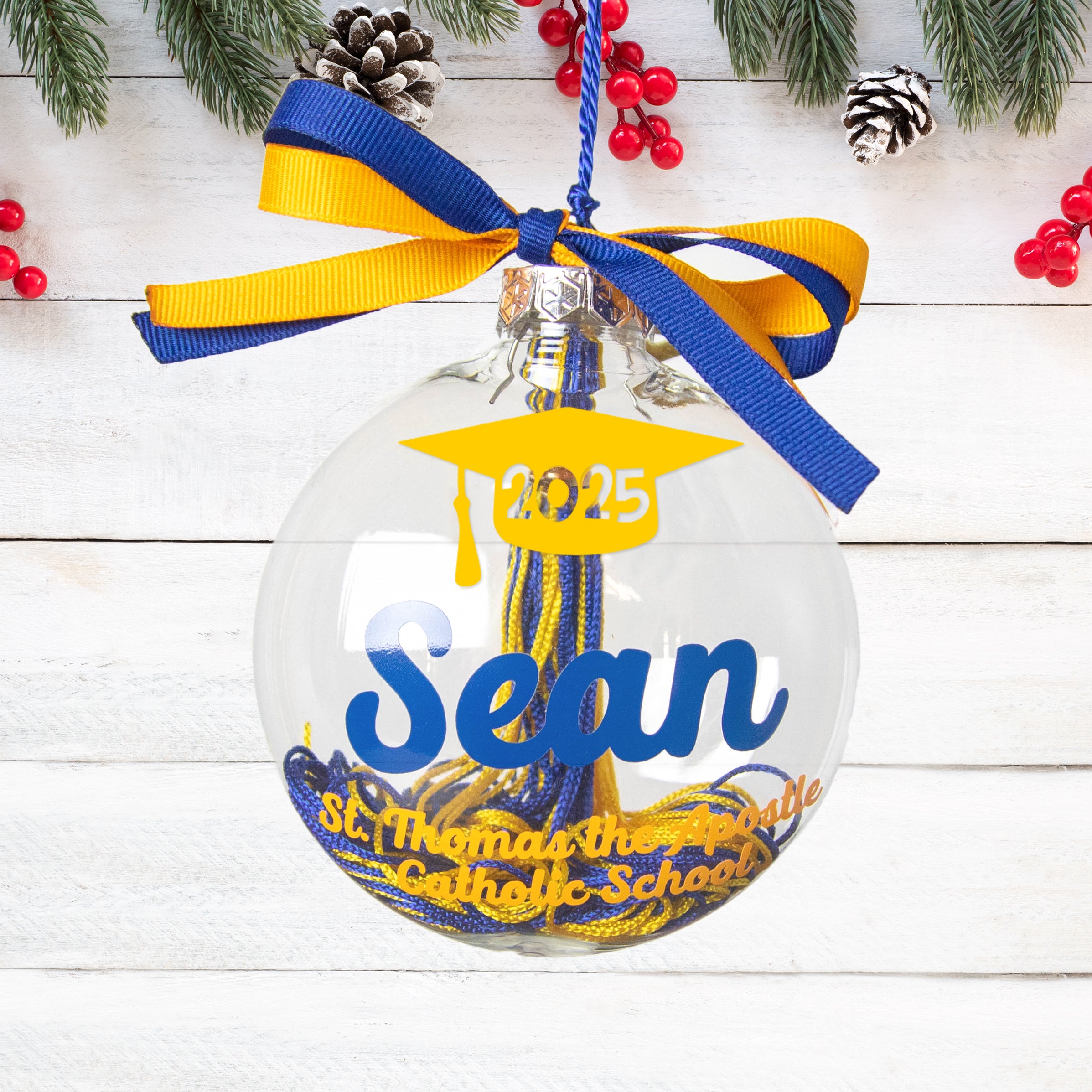 Graduation Tassel Ornament – Personalized Keepsake for Class of 2025