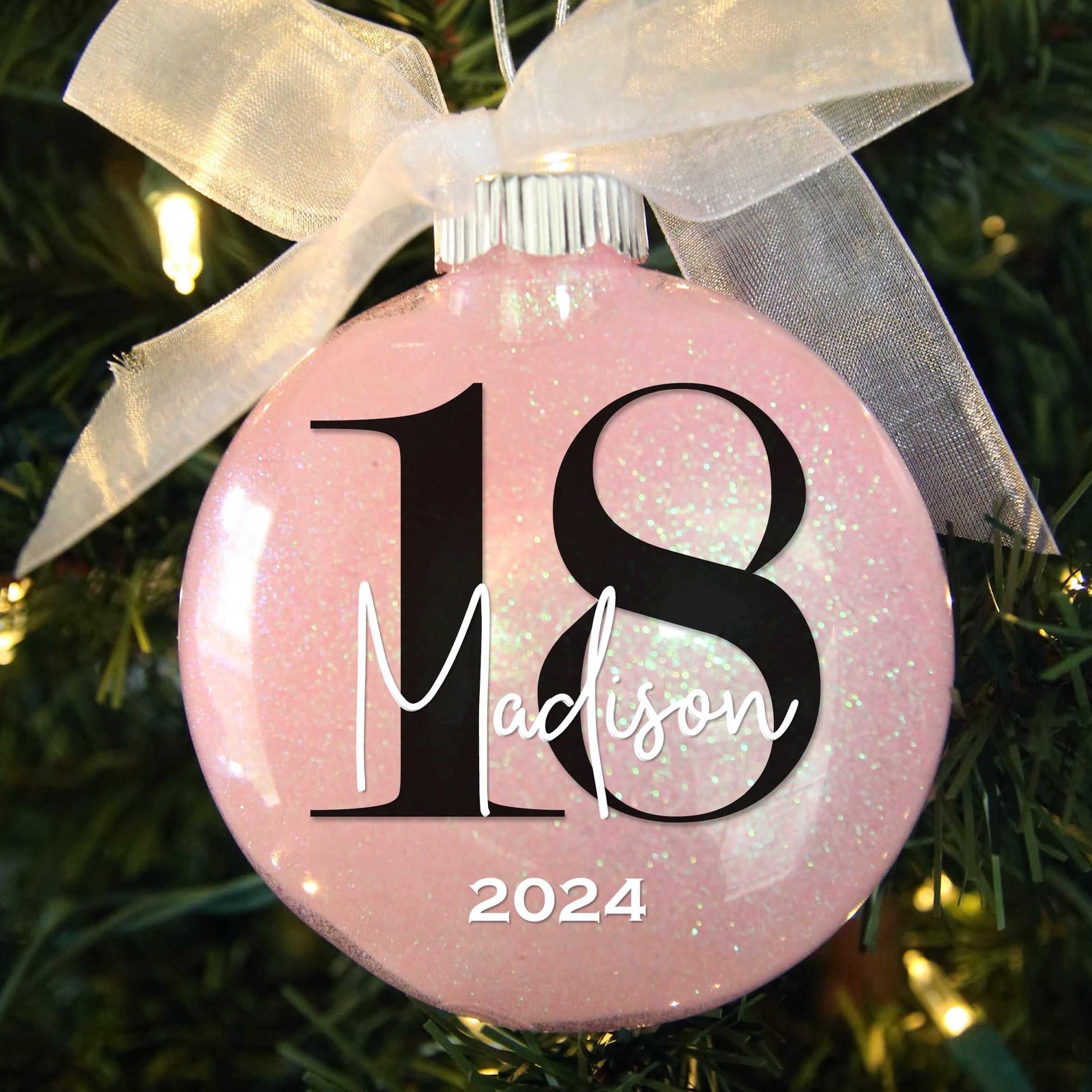 Pink 18th Birthday Adultish Ornament