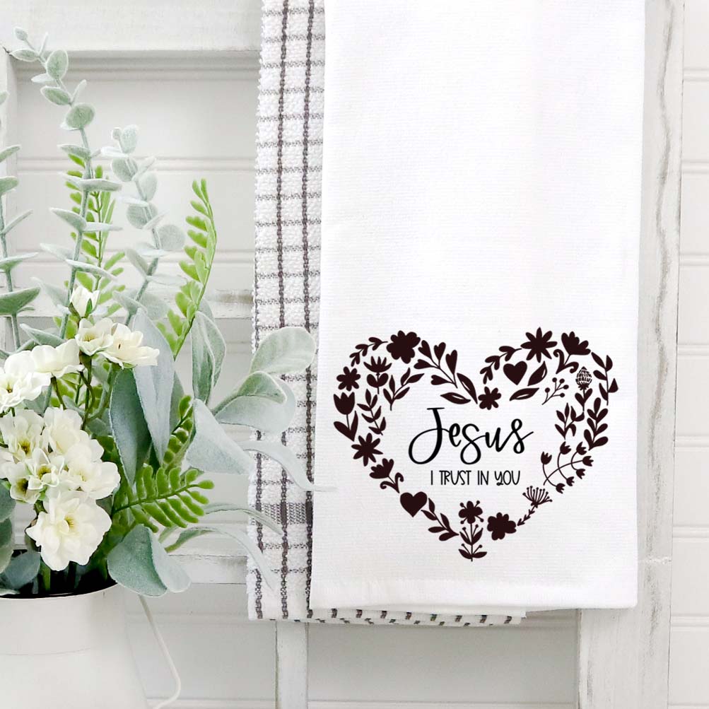 Divine Mercy Kitchen Towel, Jesus I Trust in You